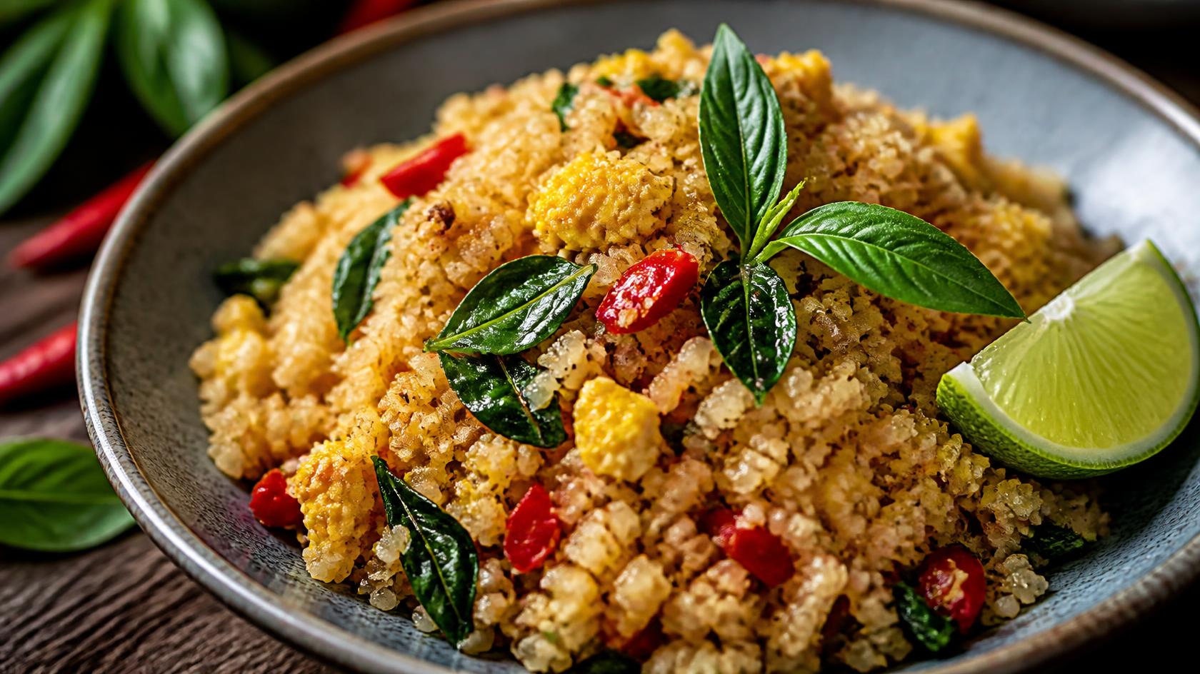Thai-style cauliflower fried rice
