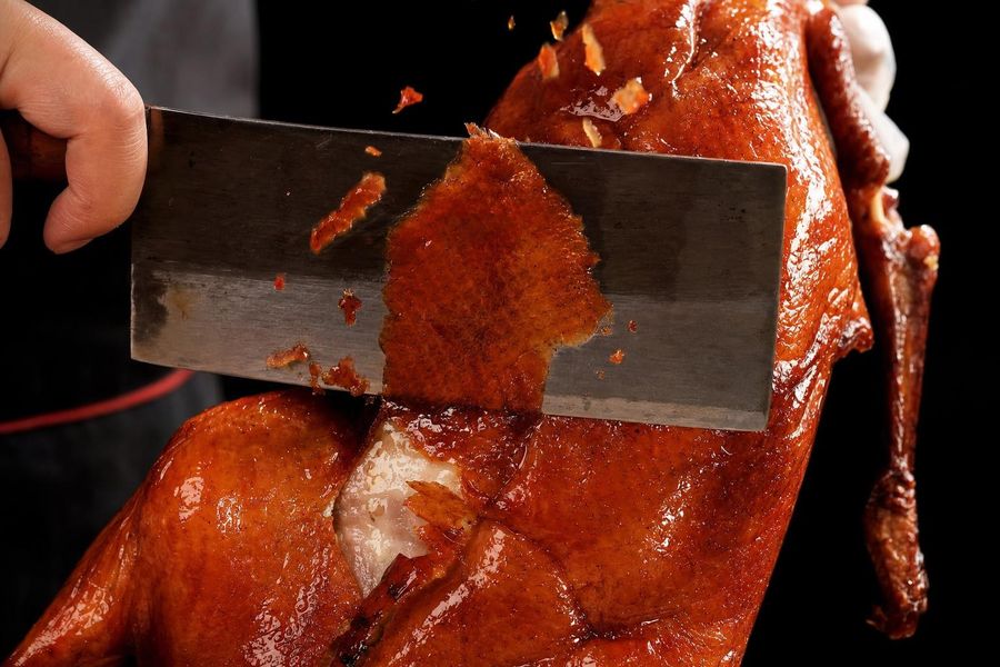 Crispy Peking-style duck