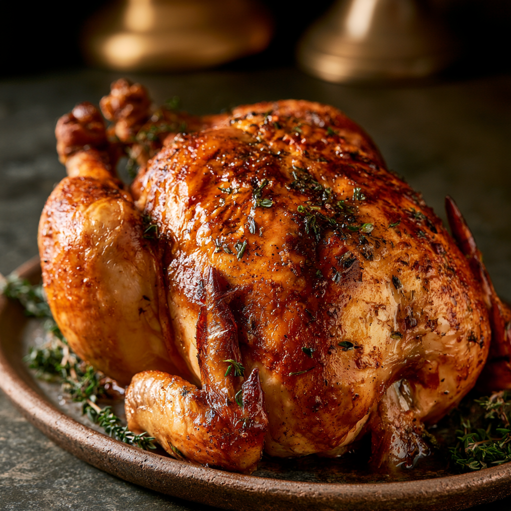 Classic Roast Chicken, Shabbat Style