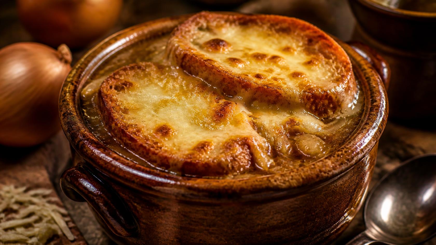 Soupe à l'Oignon Gratinée
