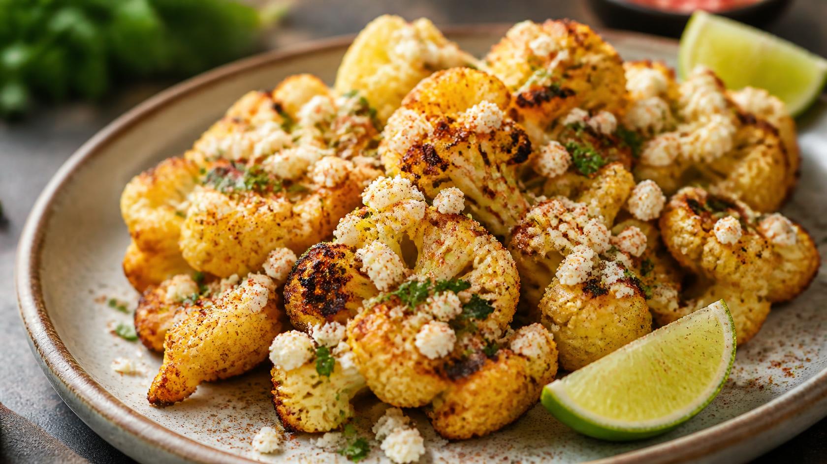 Cauliflower Elote Bites