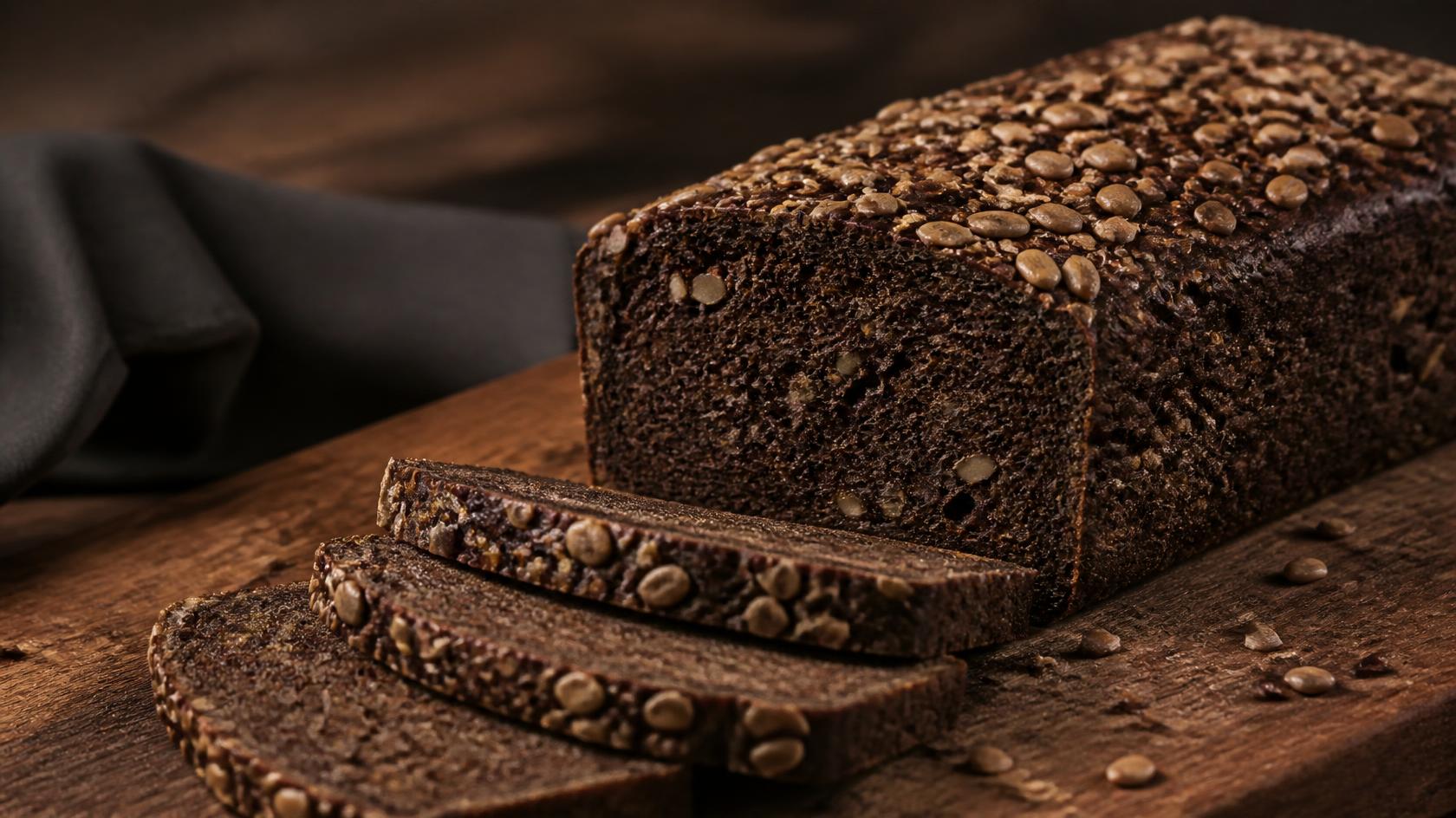 Keto Dark Rye Bread Dunkelbrot
