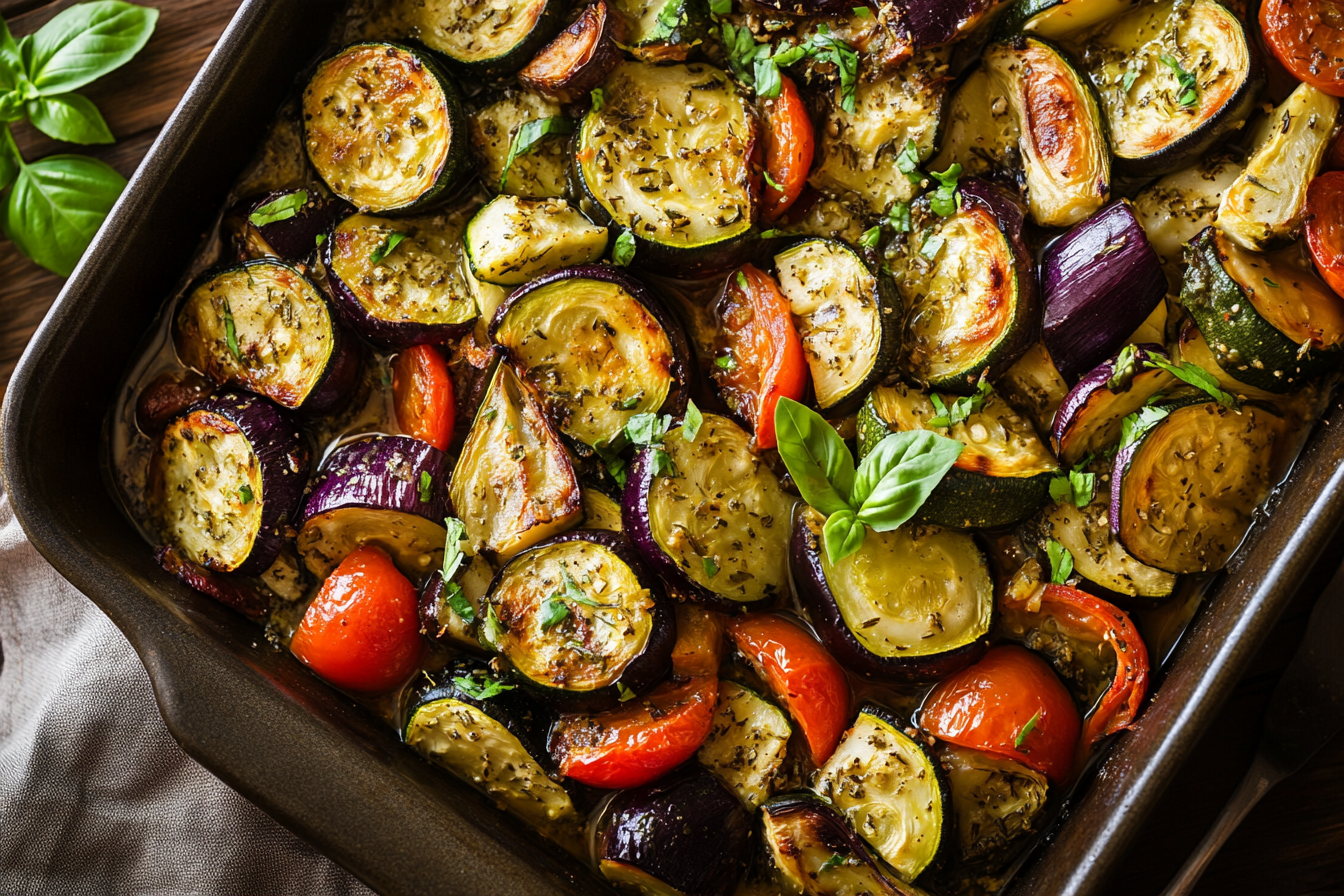 Briam Greek slow-roasted vegetables