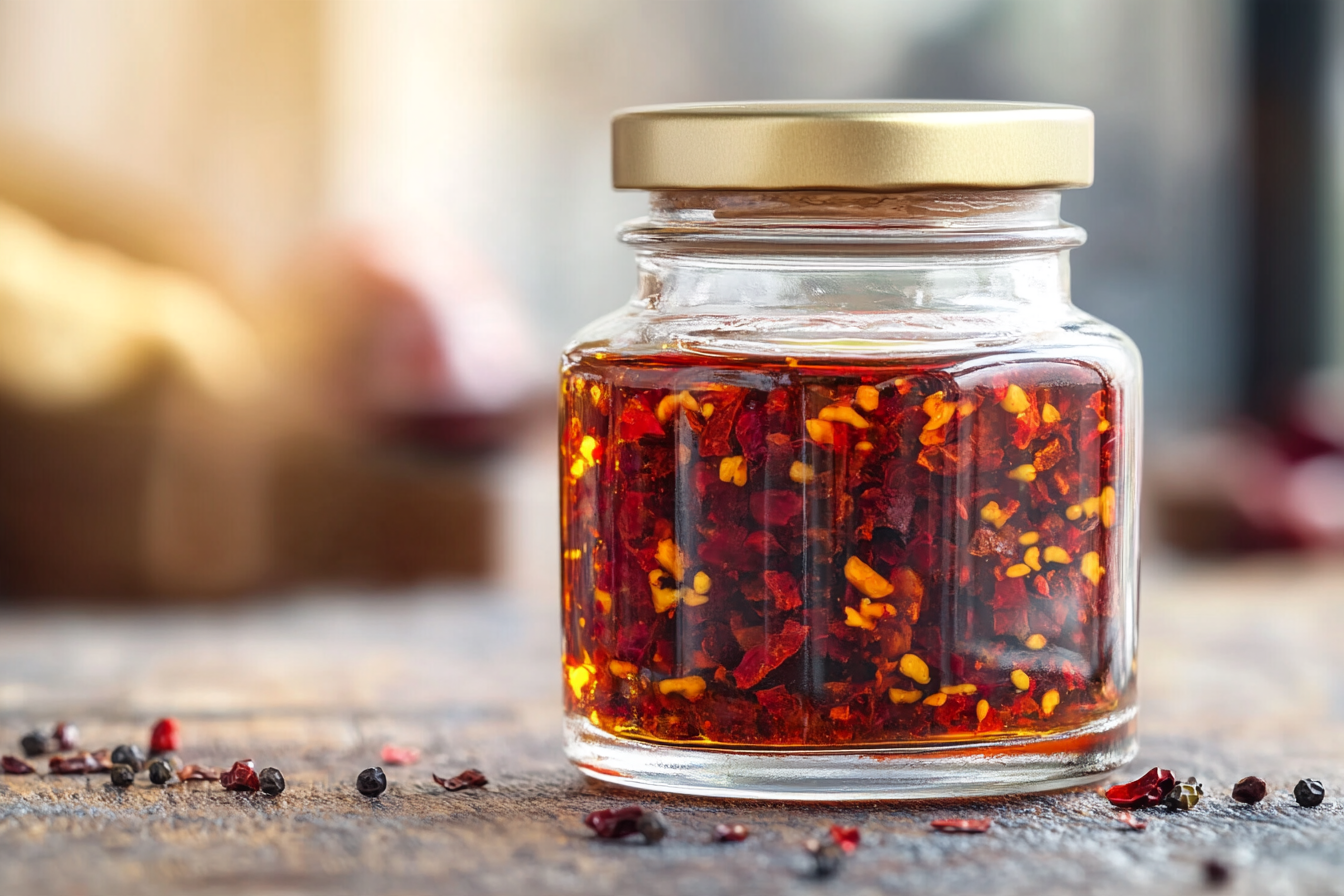 Homemade chili oil