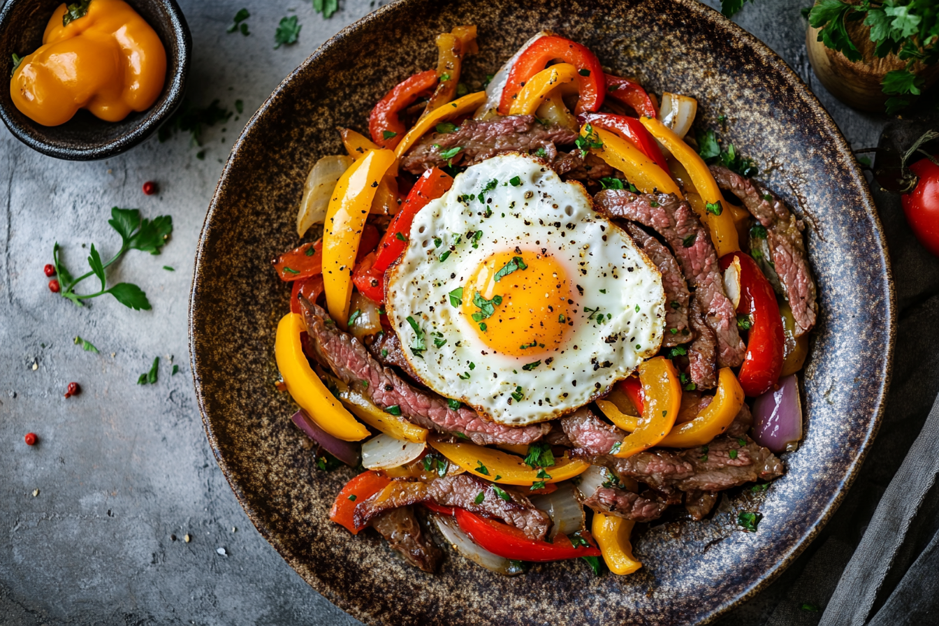 Huevos con Lomo