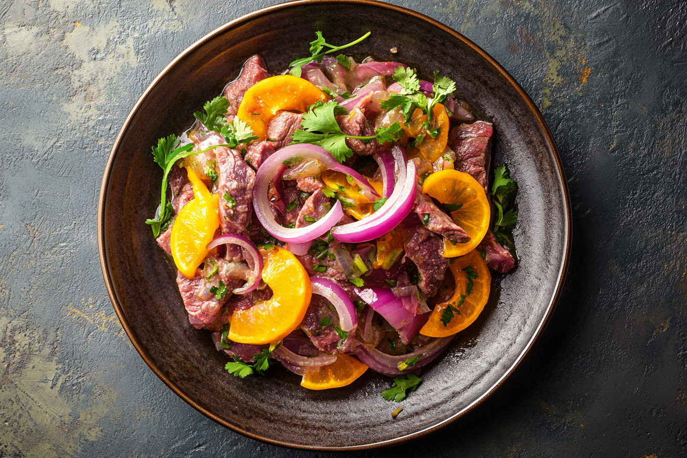 Citrus-cured beef ceviche