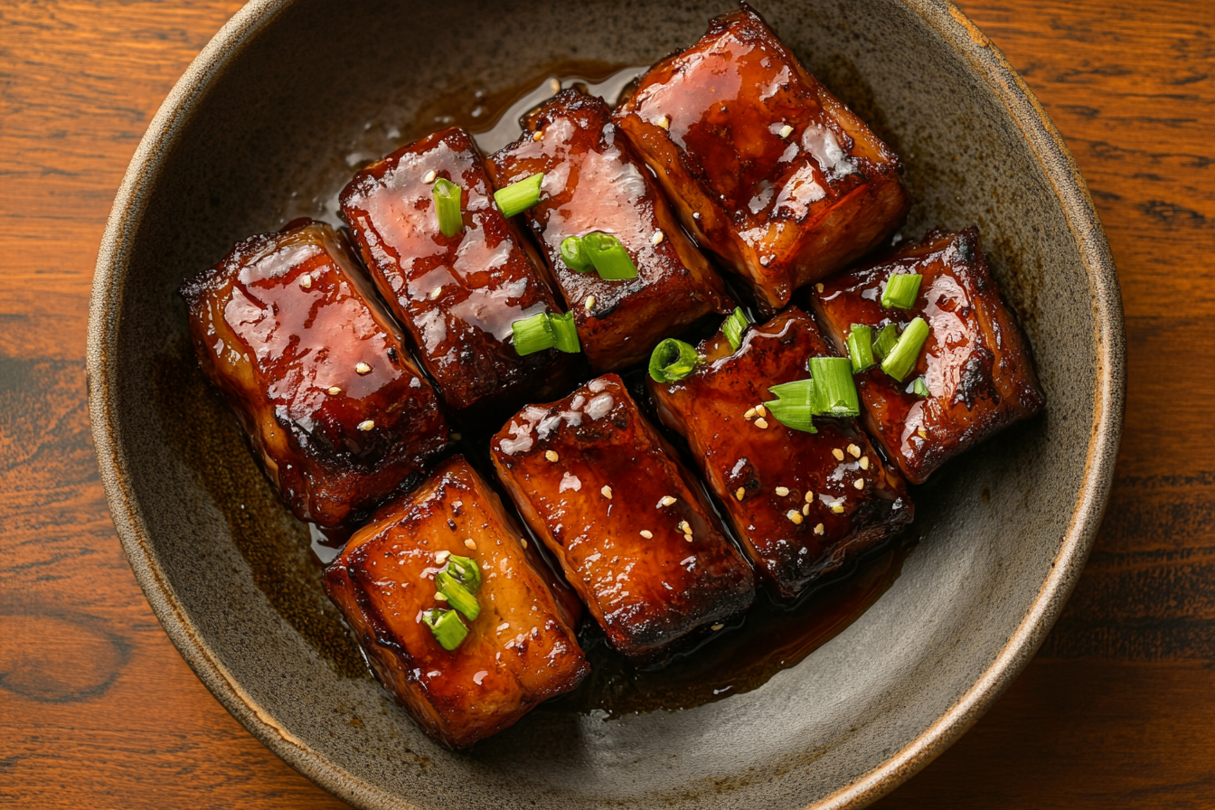 Red-braised pork belly
