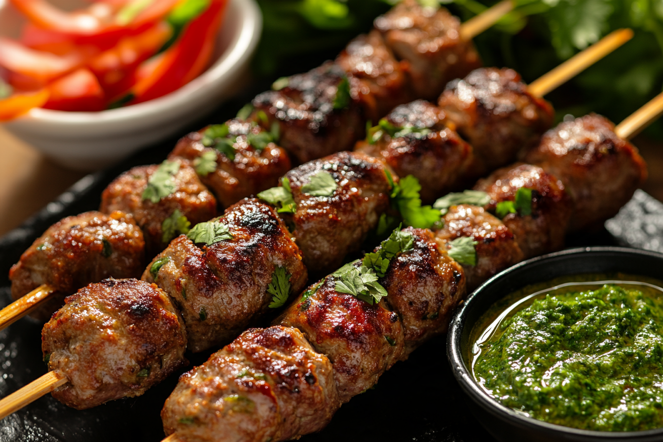 Seekh Kebab skewers