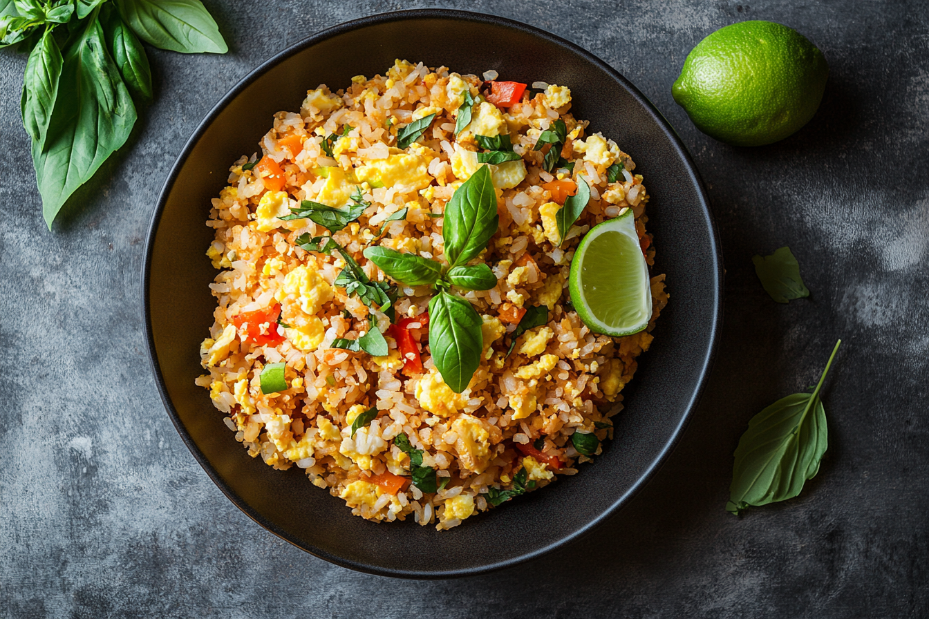 Thai-style cauliflower fried rice