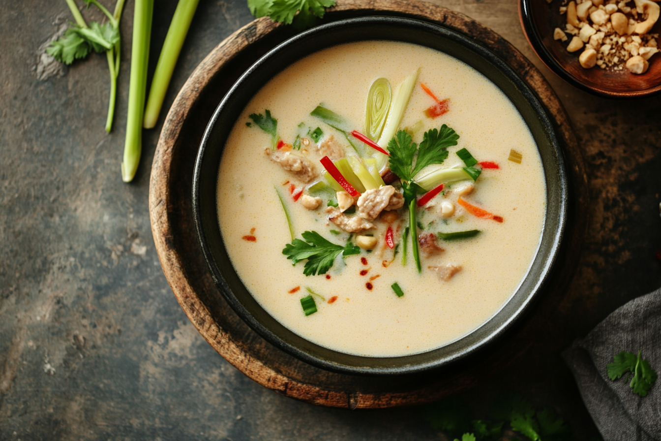 Tom Kha Gai coconut galangal soup