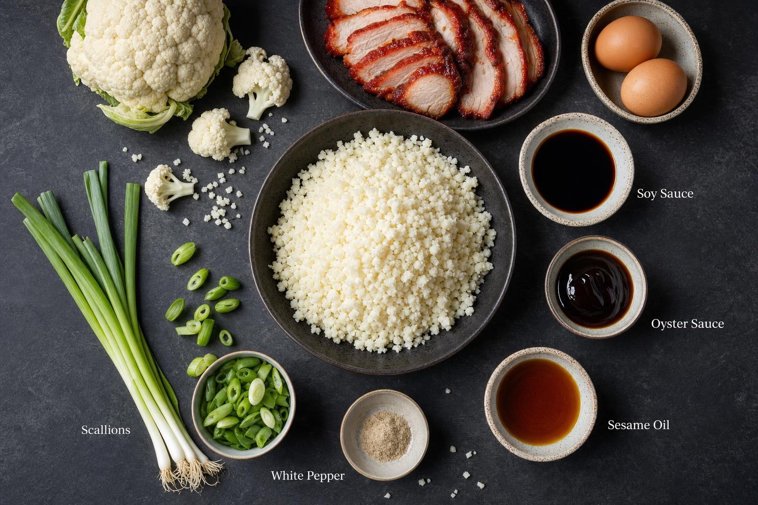 Char Siu Fried Rice ingredients