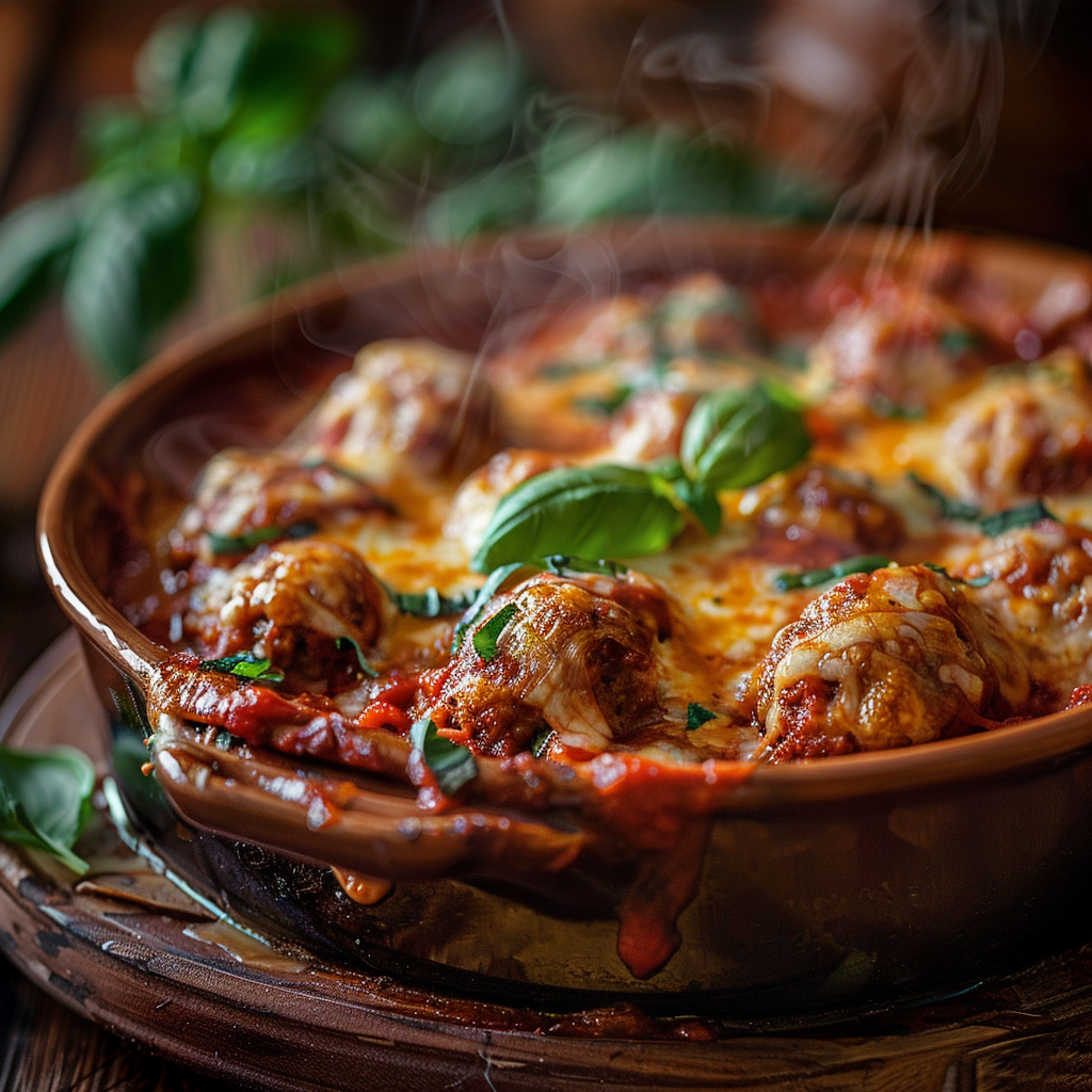 Keto Meatball Casserole