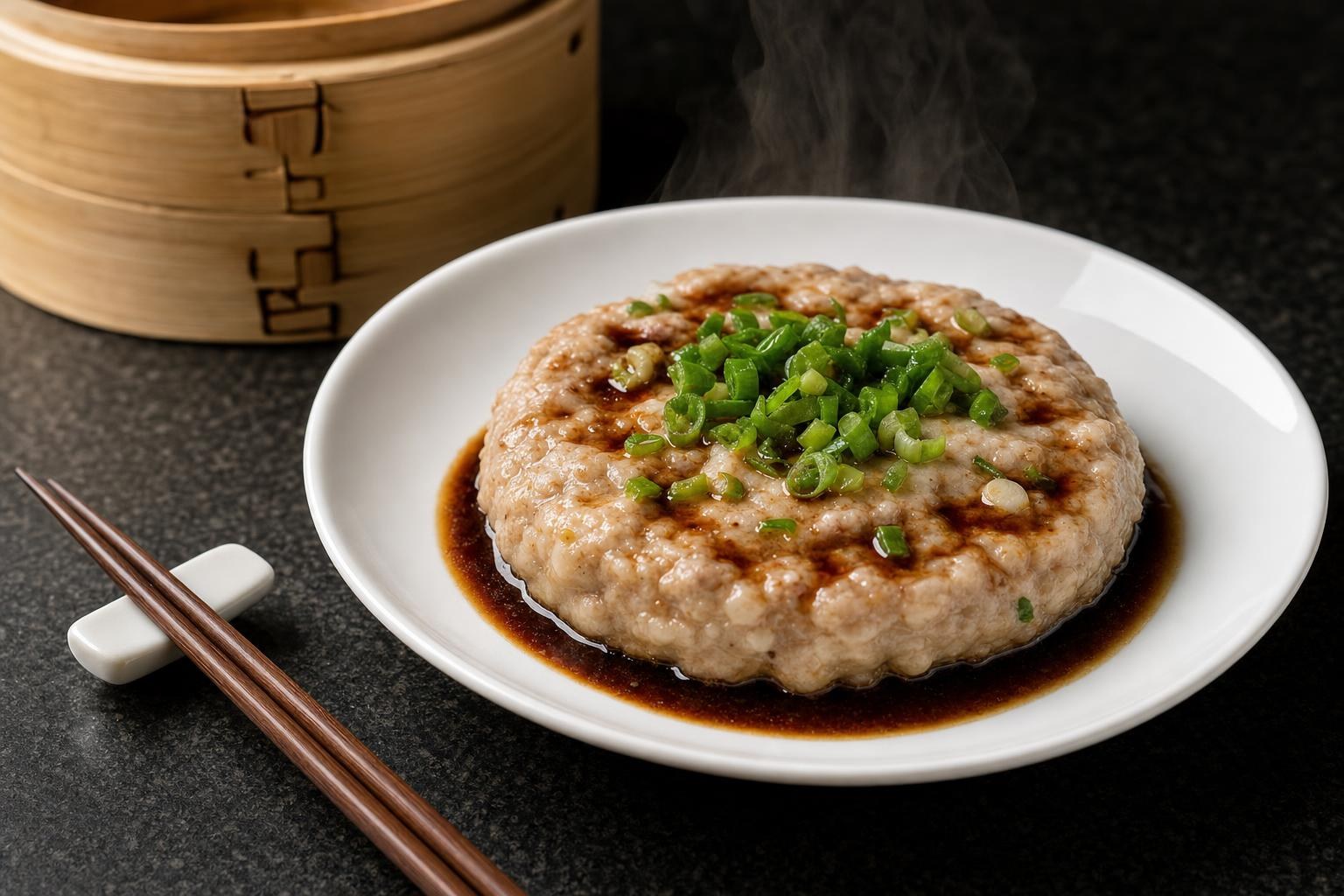 Steamed Pork Water Chestnut Patties