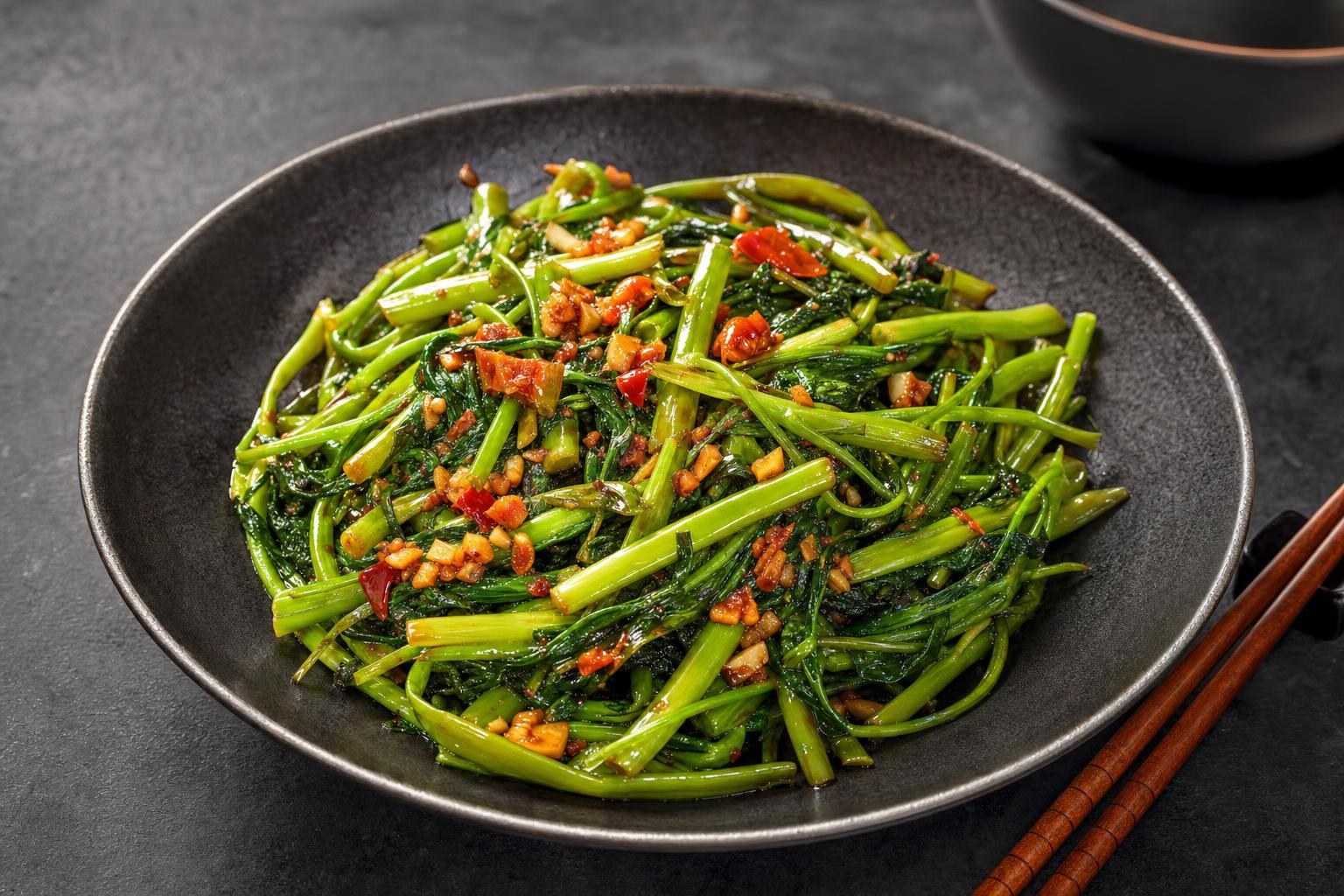 Stir-Fried Water Spinach
