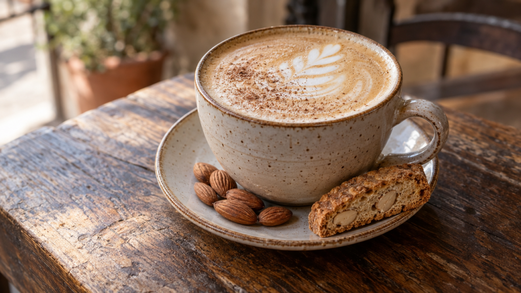 Almond milk latte