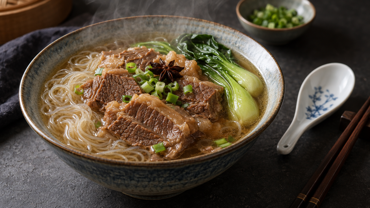 Beef Brisket Noodle Soup ingredients