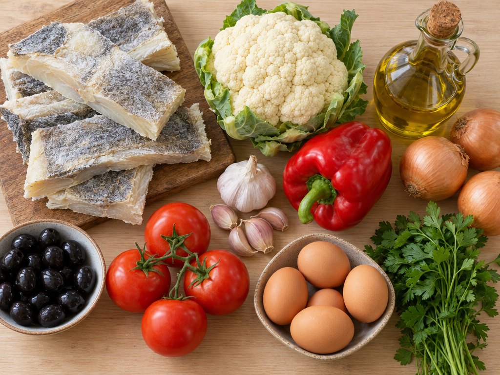 Ingredients for Brazilian Bacalhoada