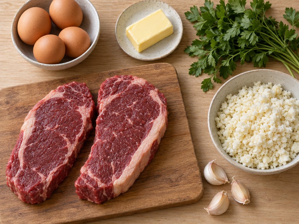 Ingredients for Brazilian Bife à Cavalo