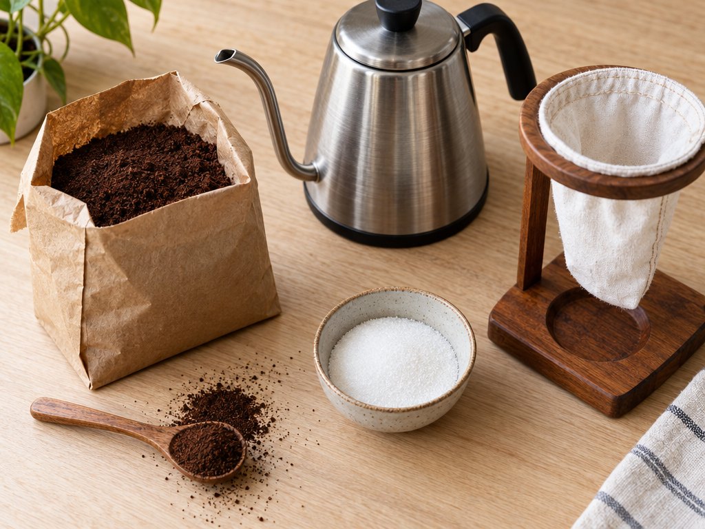 Ingredients for Brazilian Cafezinho