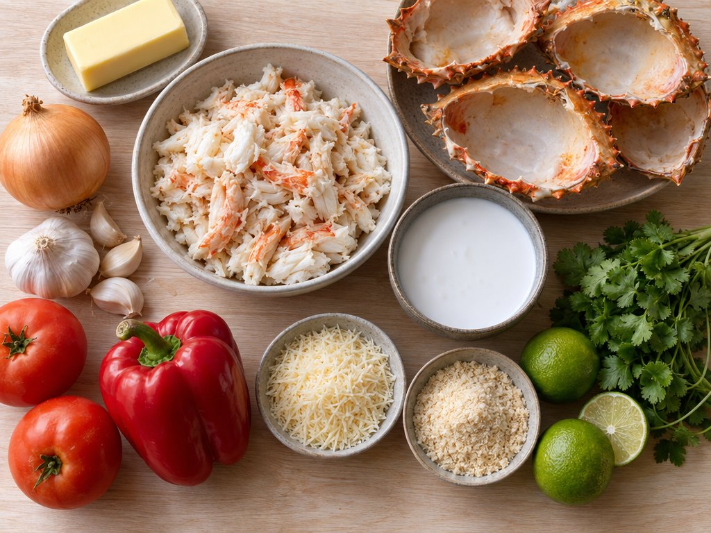 Ingredients for Brazilian Casquinha de Siri