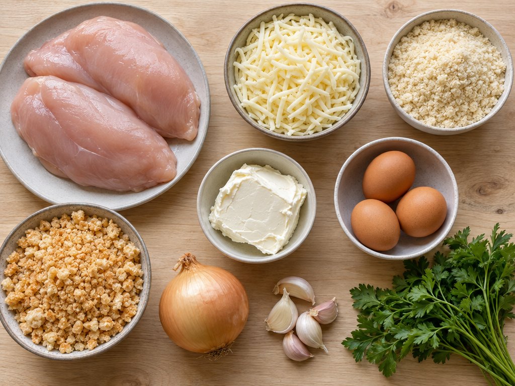 Ingredients for Brazilian Coxinha