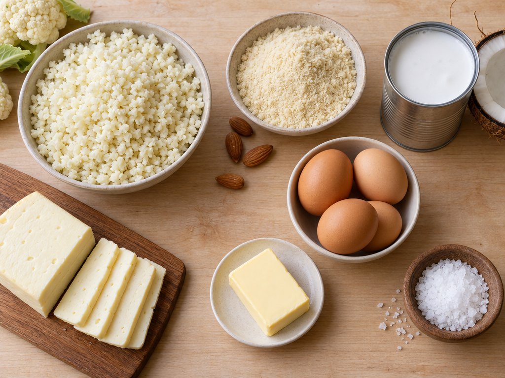 Ingredients for Brazilian Cuscuz Nordestino