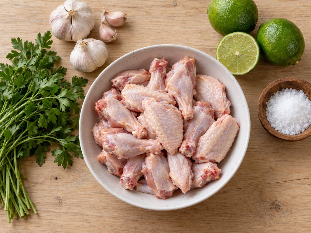Ingredients for Brazilian Frango à Passarinho