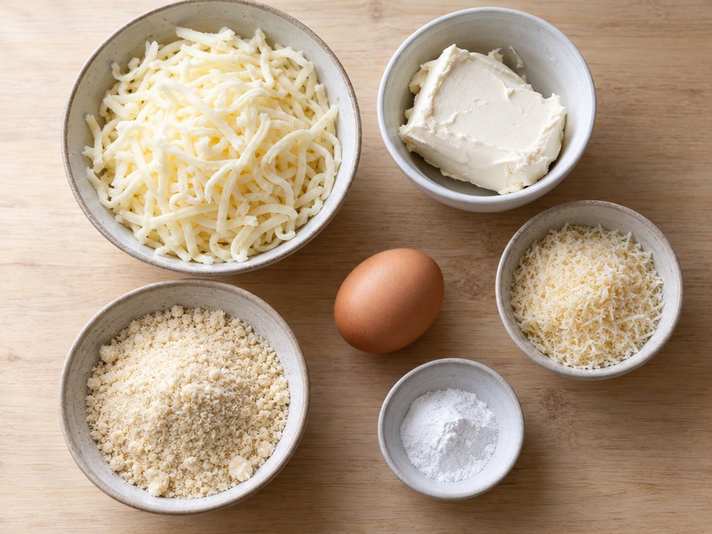 Ingredients for Brazilian Pão de Queijo