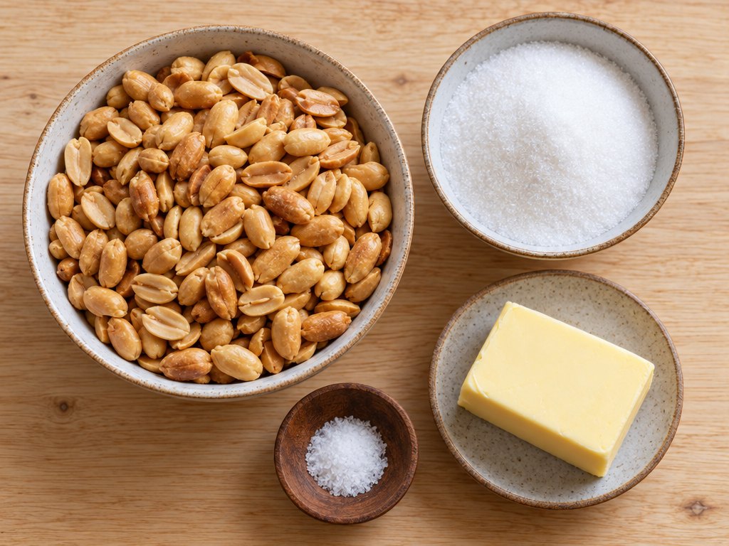 Ingredients for Brazilian Pé de Moleque
