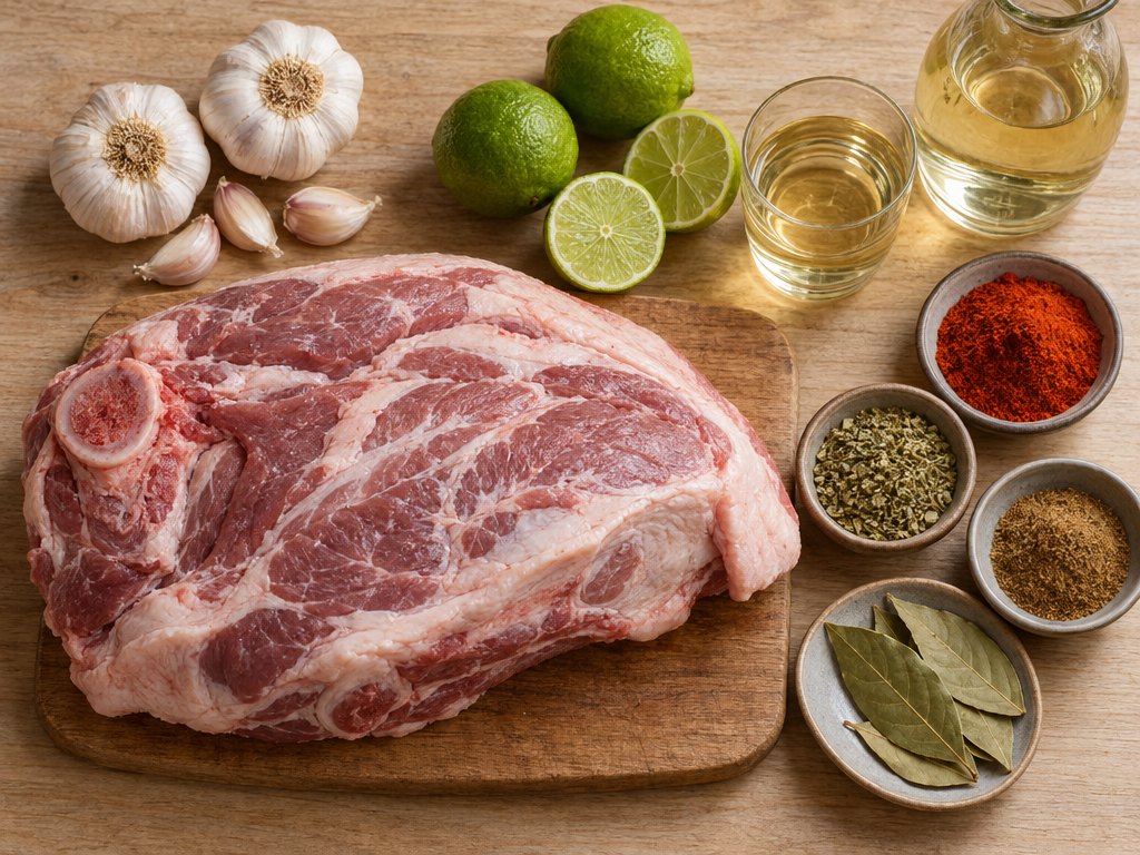 Ingredients for Brazilian Pernil Assado
