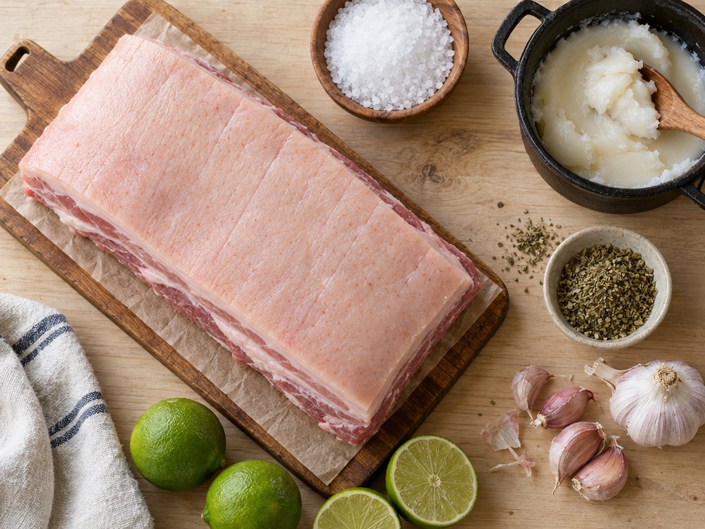 Ingredients for Brazilian Porco à Pururuca