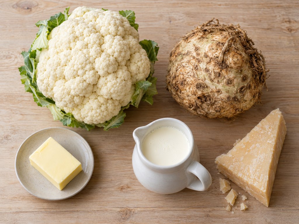Ingredients for Brazilian Purê de Mandioquinha