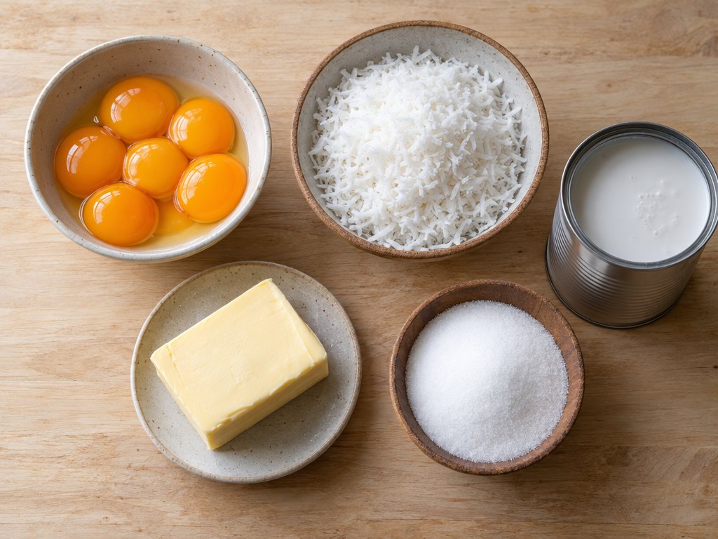 Ingredients for Brazilian Quindim