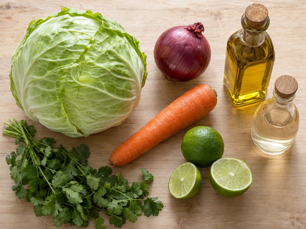 Ingredients for Brazilian Salada de Repolho