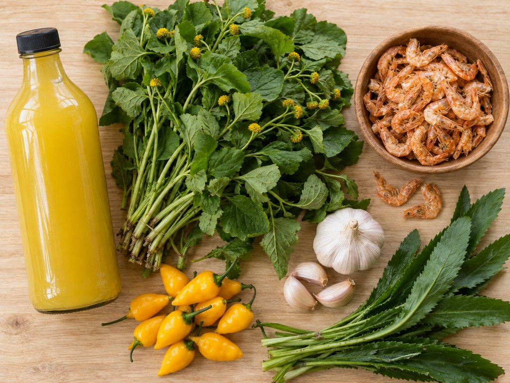 Ingredients for Brazilian Tacacá