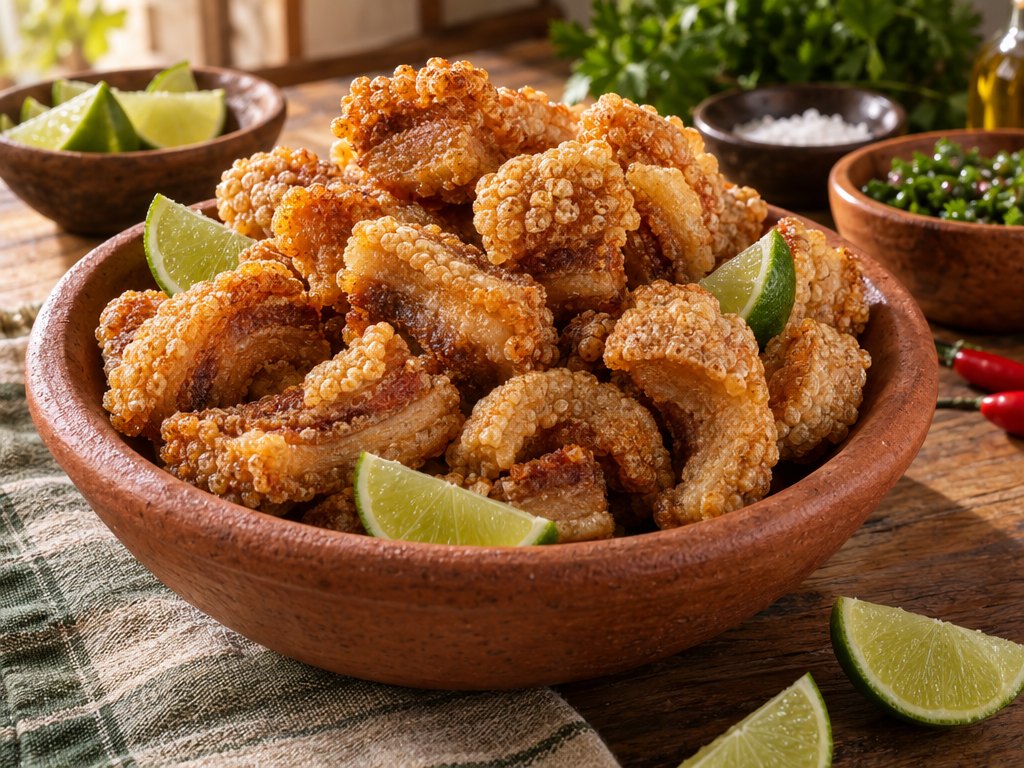 Brazilian Torresmo, plated and ready to serve