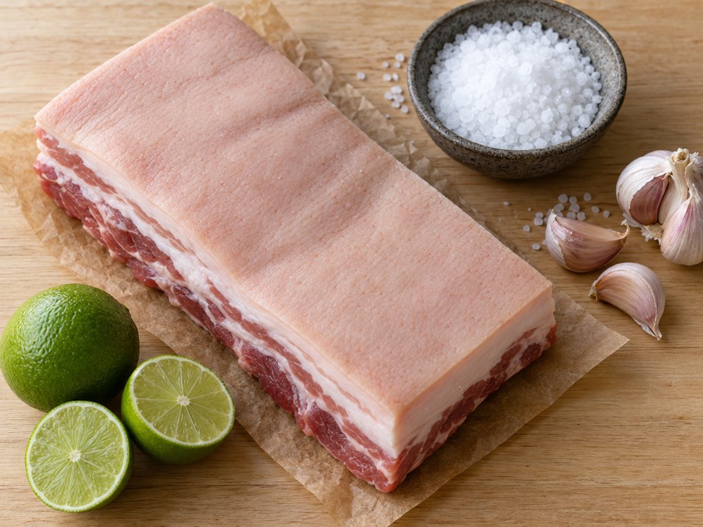 Ingredients for Brazilian Torresmo