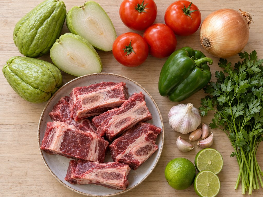 Ingredients for Brazilian Vaca Atolada