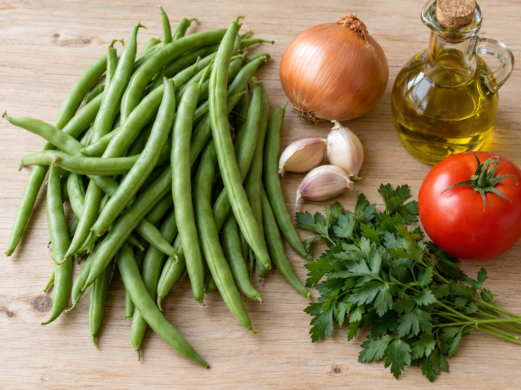 Ingredients for Brazilian Vagem Refogada