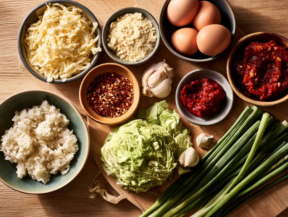 Ingredients for Korean Tteokbokki