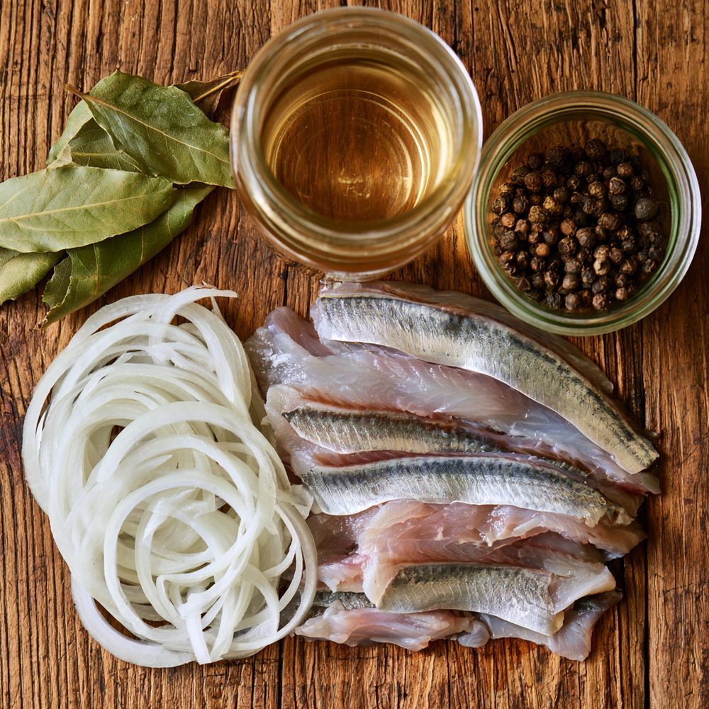 Ingredients for Pickled Herring Platter
