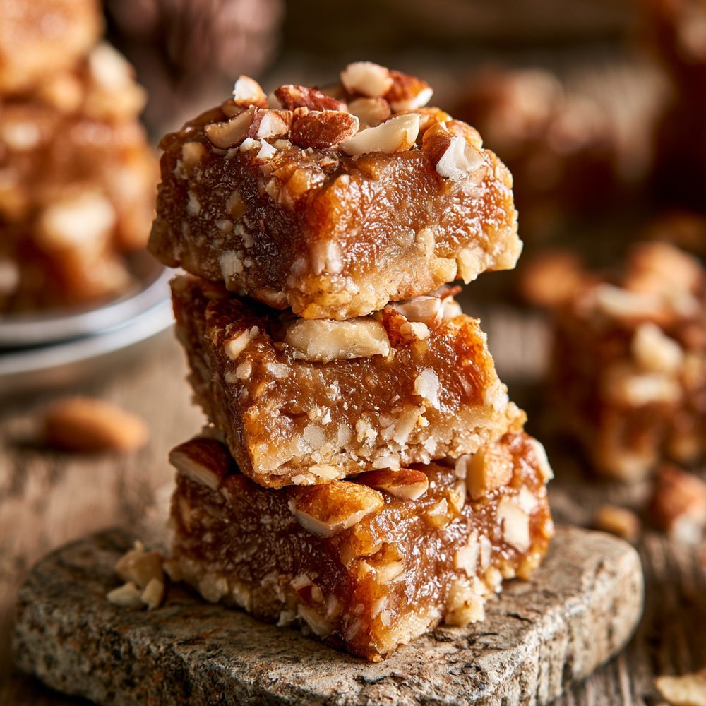 Polish Kaszanka-less Bites, Almond Base, plated and ready to serve