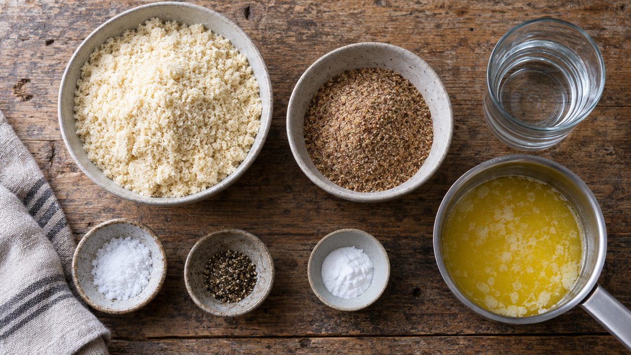 Ingredients for Keto Irish Soda Bread Crackers