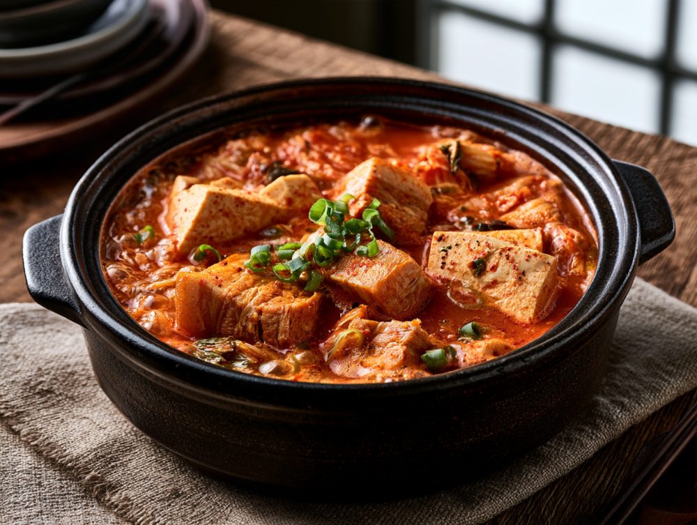 Korean Kimchi Jjigae, Kimchi and Pork Belly Stew