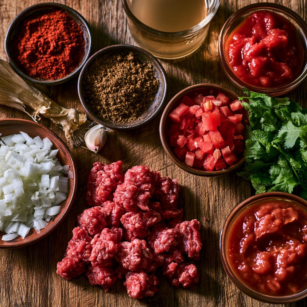 Ingredients for Delta Hot Tamale Stew