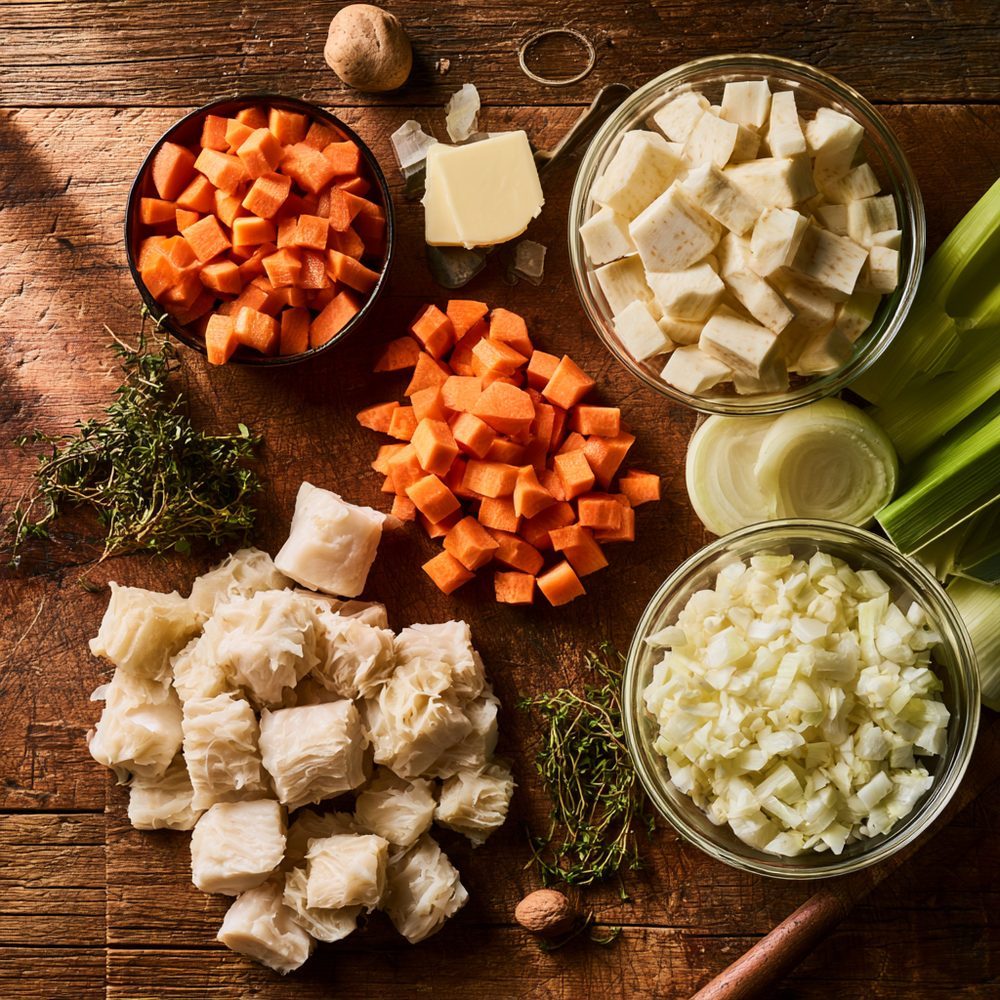 Ingredients for Polish Flaki, Tripe Soup