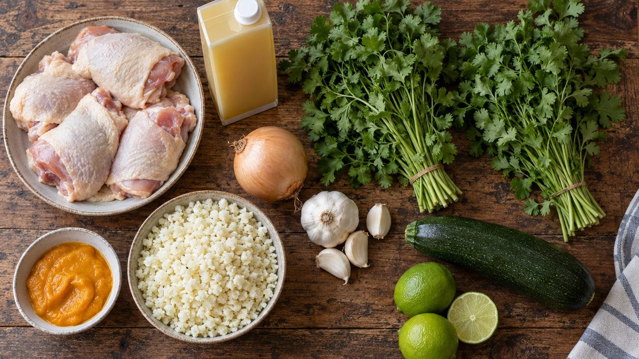 Ingredients for Aguadito Keto