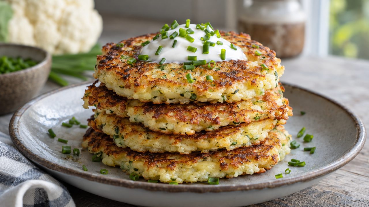 Keto Irish Boxty (Potato Pancakes), plated and ready to serve