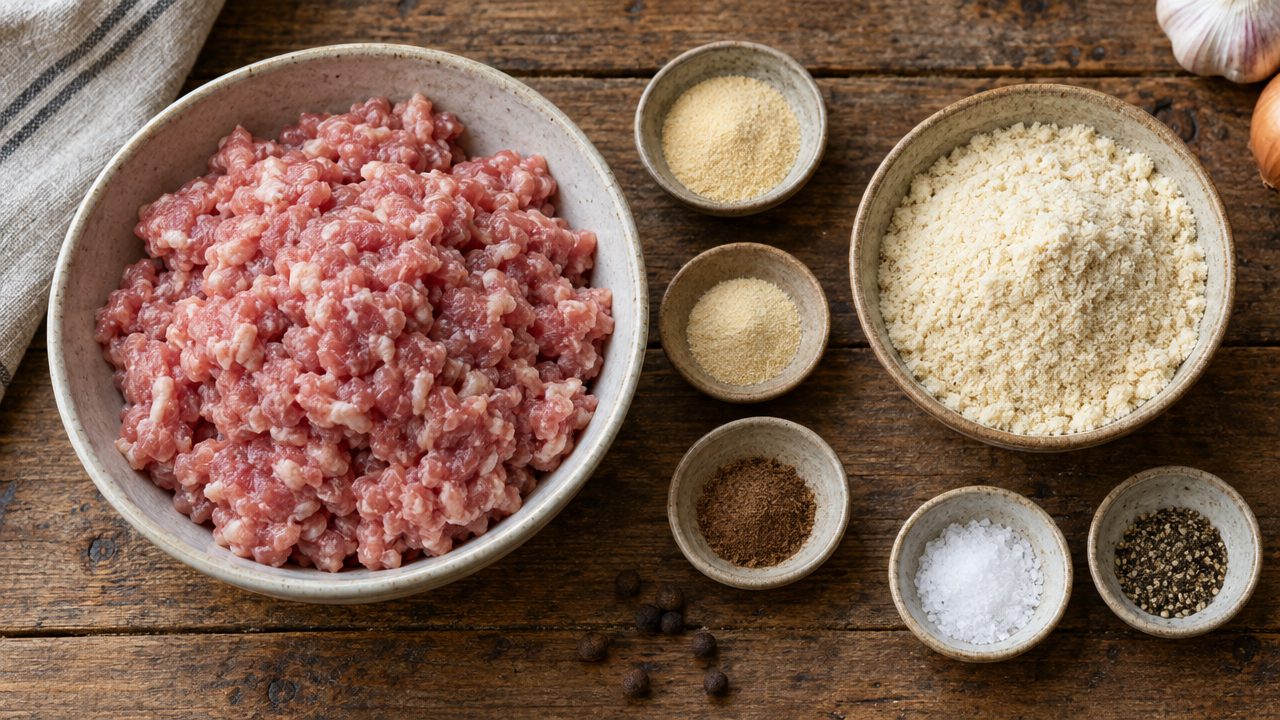 Ingredients for Keto Black and White Pudding