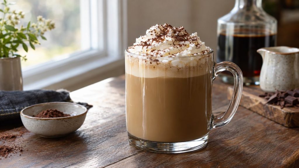 Irish Cream Keto Coffee, plated and ready to serve